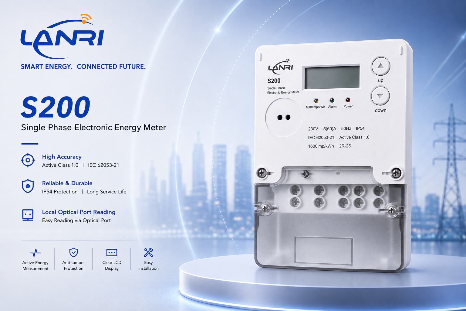 S200 single-phase residential postpaid meter